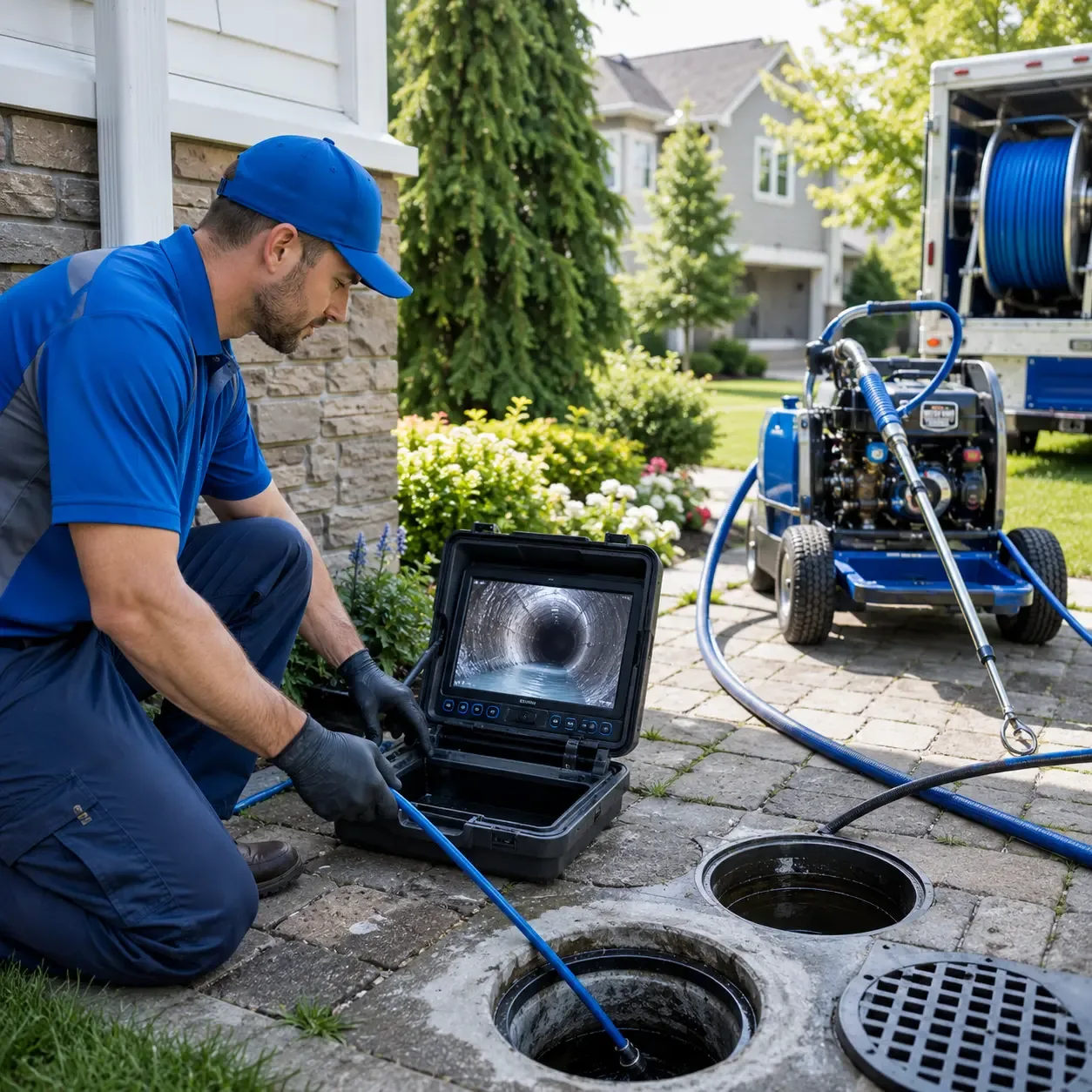 Outdoor drain cleaning professionals serving Coin, IA